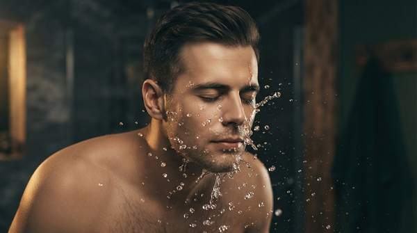 Editorial illustration for A Man's Guide to Choosing the Right Facial Cleanser