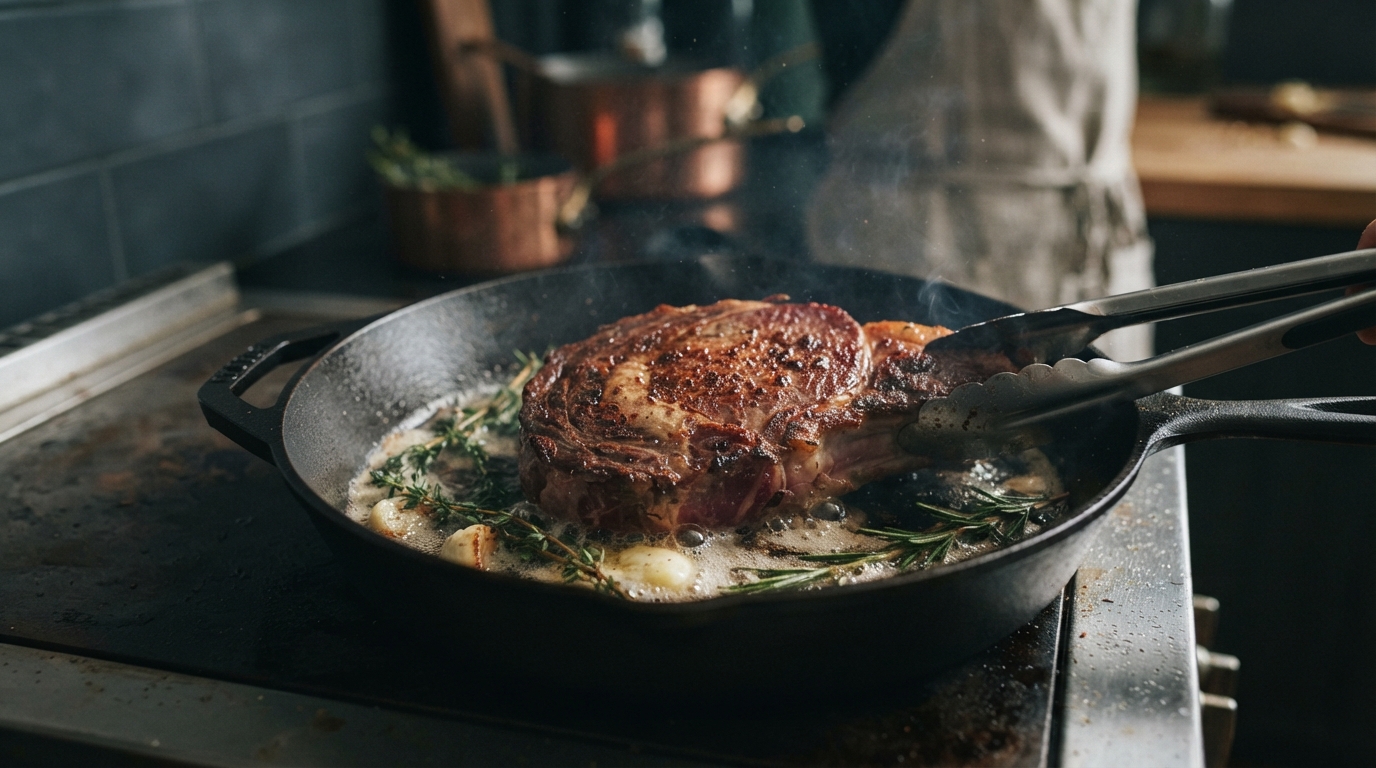 Editorial illustration for The Science of a Perfect Sear: Your Guide to a Flawless Crust